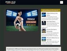 Tablet Screenshot of pinnaclesports-sportsbook.com